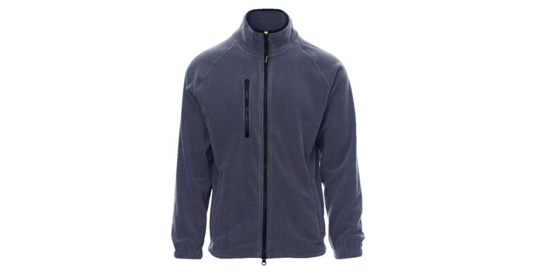 Herren Fleece-Jacke Norway stahlgrau Gr. S