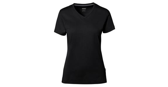 Damen V-Shirt  Cotton Tec schwarz Gr. 6XL