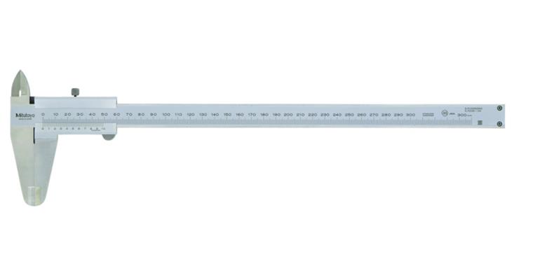 1001356878 Messschieber 300mm, Feststellschraube, flach, 0,02mm