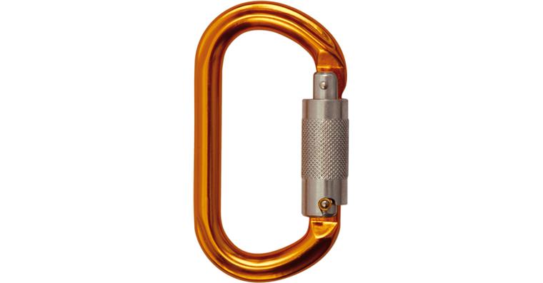 Carabiner Ovaloy TRI opening width 19 mm breaking strength 22 kN