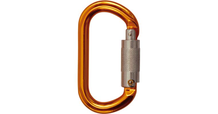 Karabiner Ovaloy TRI Öffnungsweite 19 mm Bruchfestigkeit 22 kN