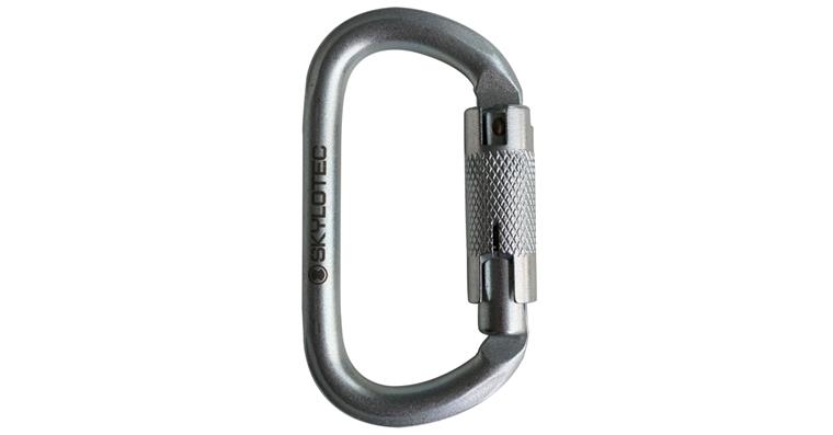 Karabiner Ovalsteel TRI Öffnungsweite 18 mm Bruchfestigkeit 30 kN