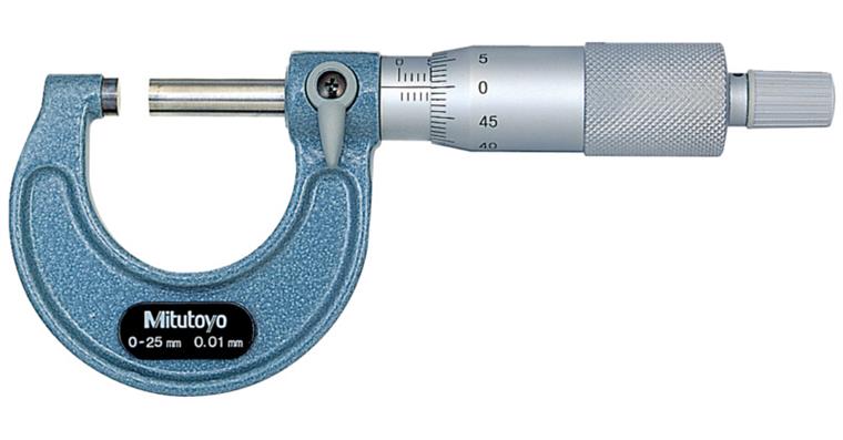 Bügelmessschraube leichte Ausführung Messbereich 0-25mm Ablesung 0,01mm