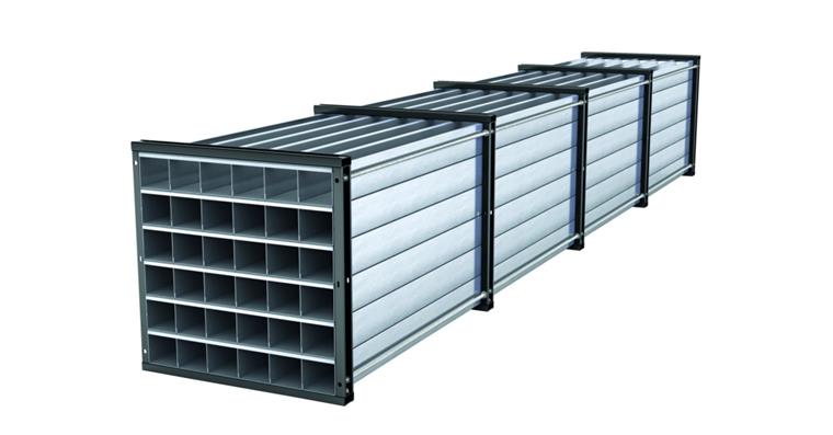 1085573305 Wabenregal B 1000 x T 6000 x H 1000 mm 36 Fächer