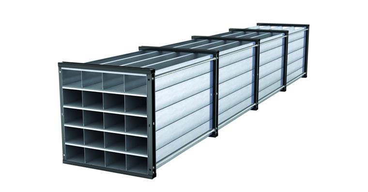 1085573302 Honeycomb rack W 1,000 x D 6,000 x H 1,000 mm 20 compartments