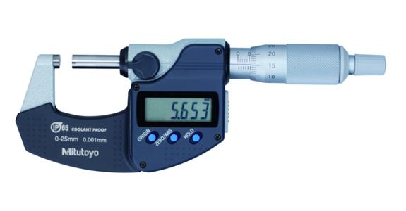 Digitale Bügelmessschraube 0 - 25 mm Serie 293 mit Datenausgang