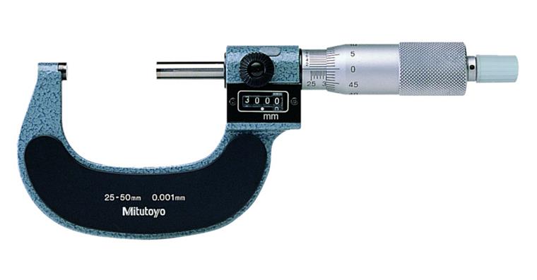 Bügelmessschraube mit Zählwerk 75-100 mm Auflösung 0,001 mm