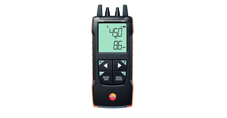 digitales Differenzdruckmessgerät bis 200 hPa mit App-Anbindung testo 512-1