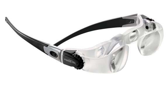 Lupenbrille maxDetail Vergrößerung 2x Sehfeld-Ø 150 mm Arbeitsabstand ca. 400 mm