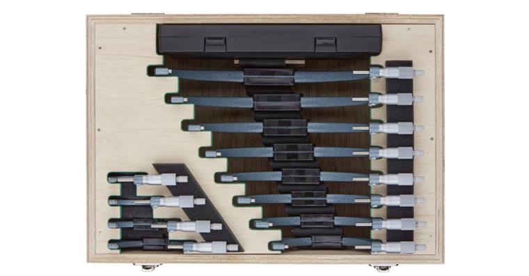 1001354767 Bügelmessschrauben Satz 12 teilig 0-300 mm