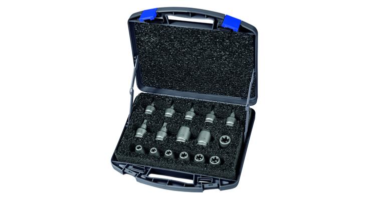 Kraft-Steckschlüsselsatz 1/2 Zoll 16-teilig 720 E / TX 16 OL