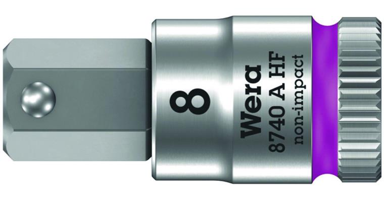 1/4 Zoll 6-kant Schraubendreher-Einsatz mit Haltefunktion SW 8,0 mm x 28 mm