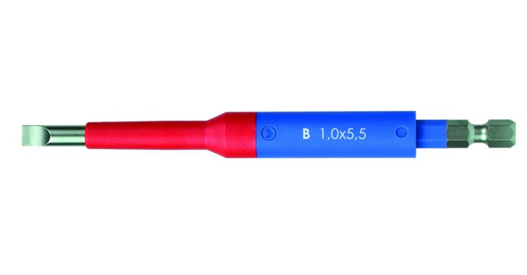 IEC-Safety-Bit E6,3 Schlitz 1,0 x 5,5 x 115 mm