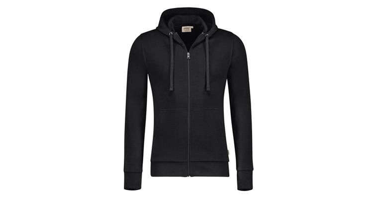 1005970050 Hooded sweat jacket Premium black size 5XL