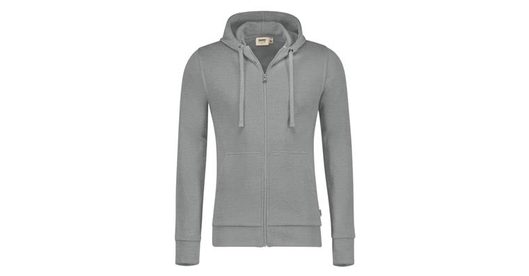 1005970058 Hooded sweat jacket Premium grey mottled size 5XL