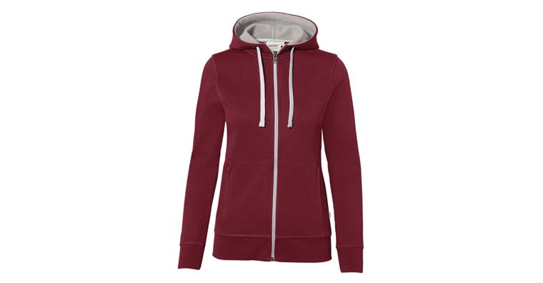 1005969890 Women's jacket bonded wine red/silver size S