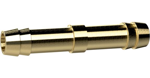 Doppelschlauchtülle MS1700609 für Schlauch LW 6,9 mm Messing Länge 55 mm