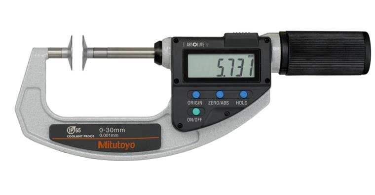 Digital-Bügelmessschraube 0-30 mm IP65 Tellermessfl. DA nichtdrehend Quickmike