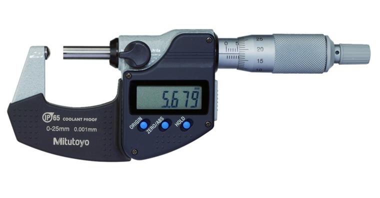 1001358931 Digital-Bügelmessschraube 75-100 mm IP65 mit gewölbter Fläche und Datenausgang