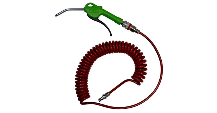 HHW pneumatic set blow gun Super Silent safety nozzle + 4.0 m spiral hose