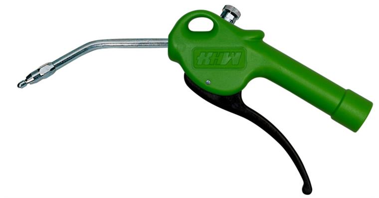 Pneumatic blow-out gun Silent with safety nozzle and throttle screw