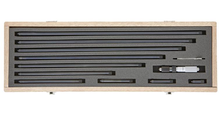 2-Punkt-Innenmessschraube 100-1000 mm HM mit Verlängerungen 11 teilig