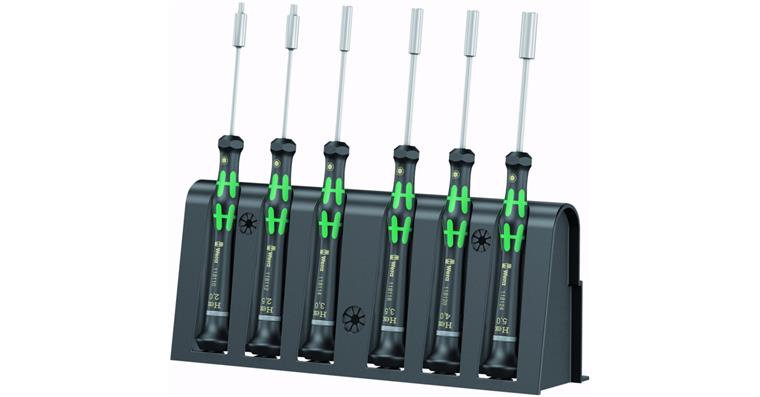 1063078105 Elektronik-Schraubendreher-Satz 6teilig Außen-6kt. SW 2,0/2,5/3,0/3,5/4,0/5,0 mm