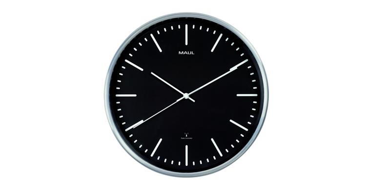 1082575101 Wanduhr MAULfly, Funkuhr, schwarz
