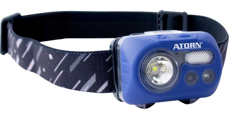 ATORN LED head lamp with batteries