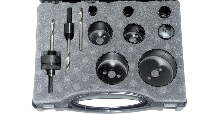 ATORN HSS bi-metal hole saw set, 11 pieces, 16-67 mm diameter