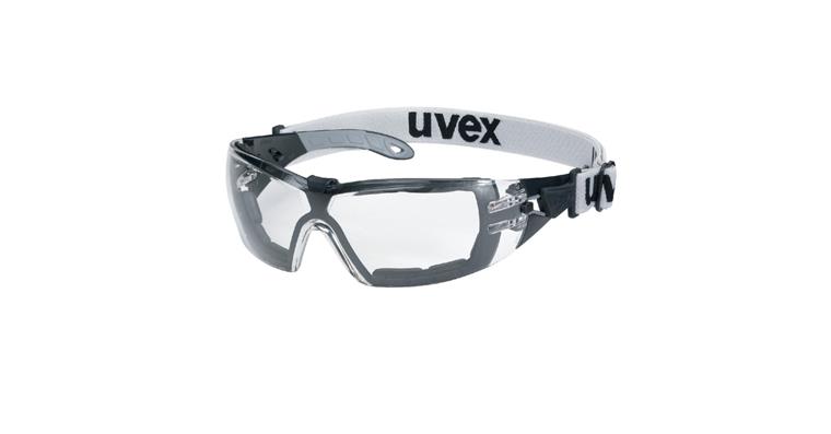 1005070125 Schutzbrille uvex pheos guard schwarz-grau, klar