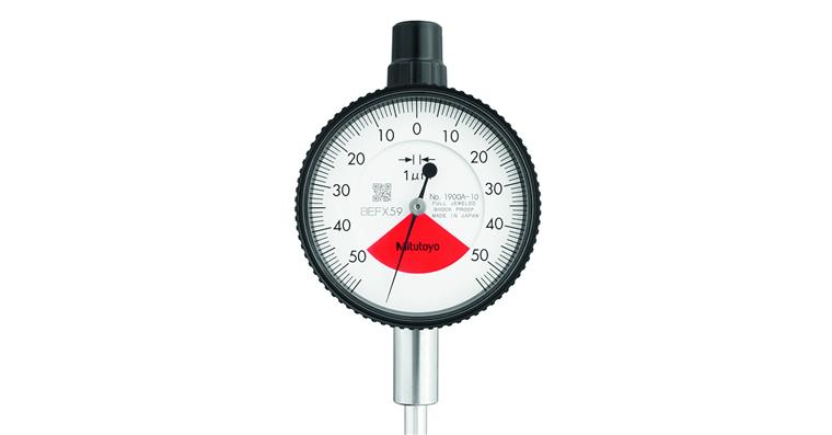 Sicherheitsmessuhr metrisch 0,1 mm, 0,001mm, mit Öse, edelsteingelagert