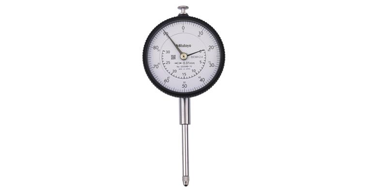 Messuhr metrisch 30 mm, 0,01mm, mit flacher Rückwand, edelsteingelagert