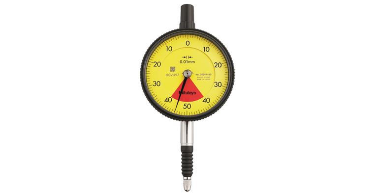 Messuhr metrisch 0.8 mm, 0,01mm, mit flachem Abschlussdeckel, IP64