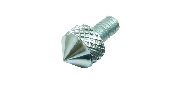 1001362969 Messeinsatz konisch für Messuhren, M2,5x0,45, 90° x 5 mm, Stahl