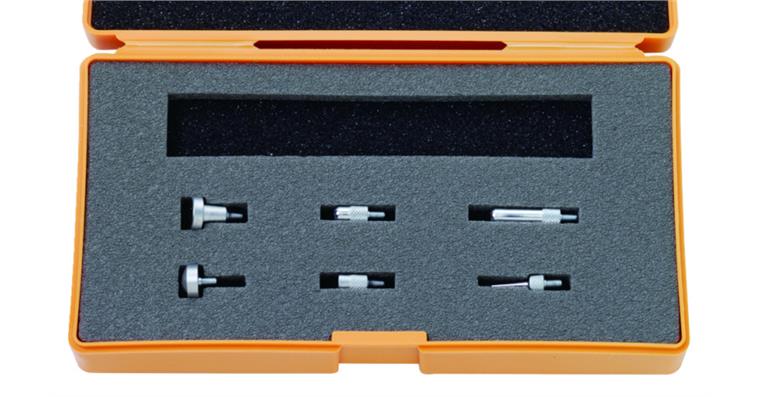 1001363089 Kugelmesseinsatz für Messuhren, M2,5x0,45, 6-teilig, im Satz