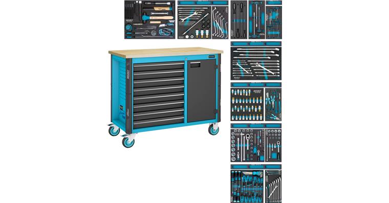 Werkbank 179NW-8/244 mit 244 Profil-Werkzeugen