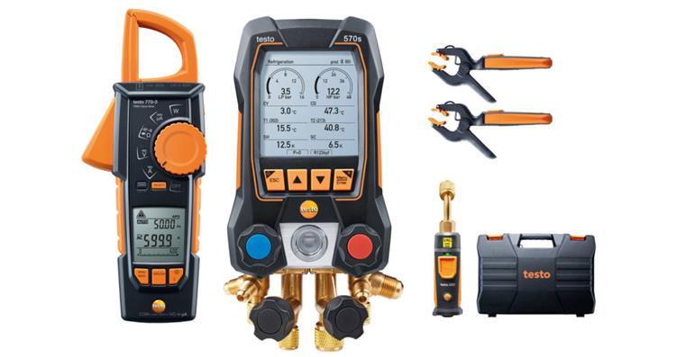 1033965403 Smart Vakuum Set mit Vakuum, Zangen-Temperaturfühlern und Stromzange testo 570s