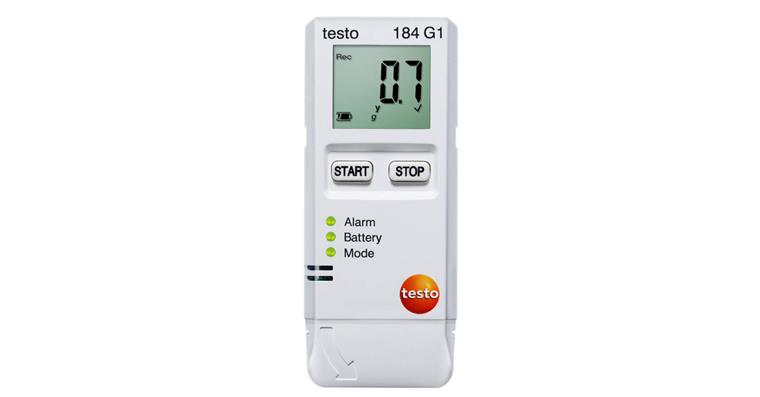 Datenlogger Erschütterung, Feuchte und Temperatur testo 184 G1
