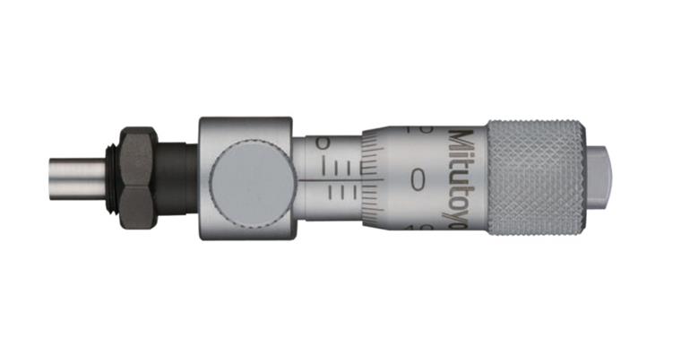 1001351162 Einbaumessschraube 0-6,5mm mit Feststellung flach mit Klemmmutter