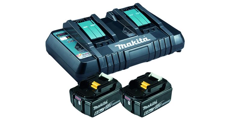 Power Source Kit Li-Ion 2 x 18 Volt/6Ah mit Ladegerät DC18RD