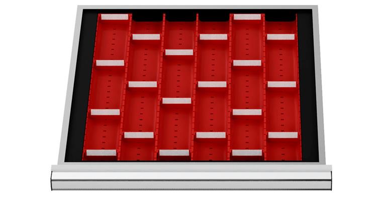 1084461102 LIZZARD Schubladeneinteilungs-Set Muldenplatten 500x450 mm