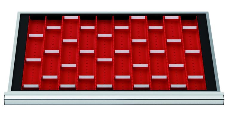 LIZZARD Schubladeneinteilungs-Set Muldenplatten 800x450 mm