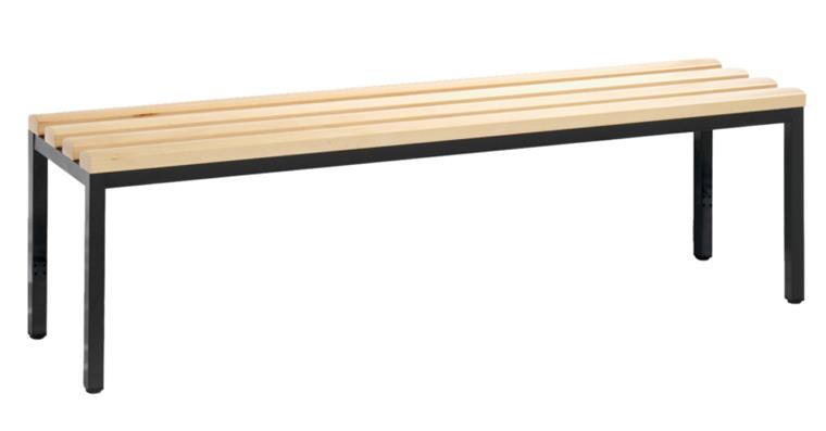 Free-standing bench seat 4 feet without shoe rack HxWxD 420x1500x353 mm