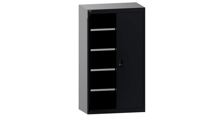 Schwerlastschrank mit 2 Vollblech-Flügeltüren 1100x641x1950mm RAL 7016