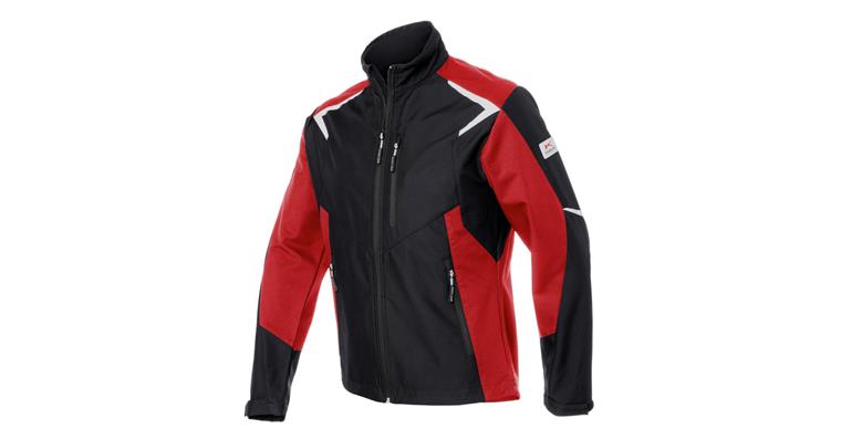 Softshell-Jacke BODYFORCE schwarz/mittelrot Gr.4XL