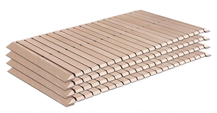 LIZZARD Sicherheits-Holzlaufrost 1500x800x35 mm 4er-Set