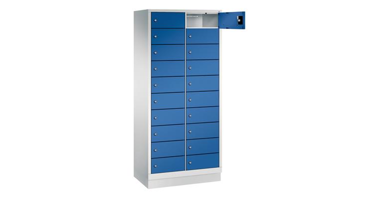 Laptopschrank 20 Fächer 1800 x 810 x 500 mm RAL7035/7016