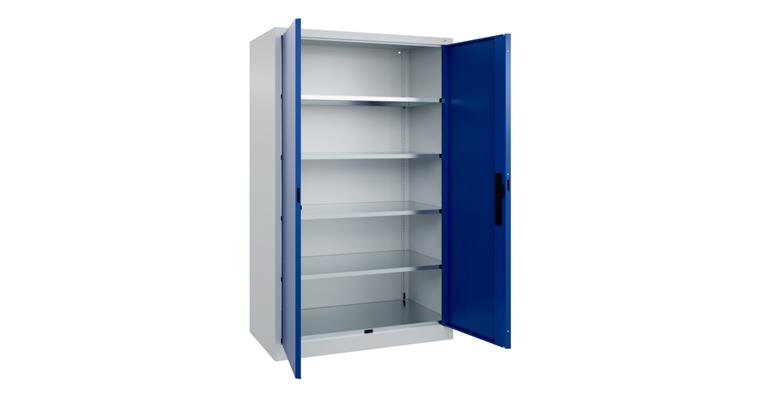 Flügeltür-Werkzeugschrank Acurado, 1950x1200x600mm RAL 7035/5010