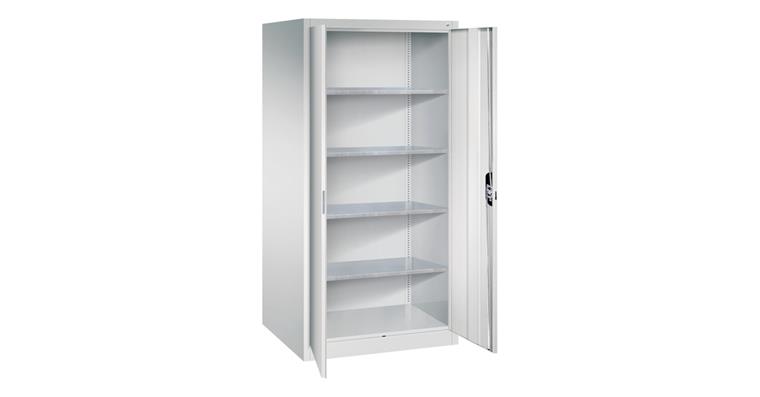 Flügeltürschrank 1950X930X800 mm 4 Einlegeböden RAL 7035/7035